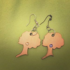 Self/Handmade Lady power earrings